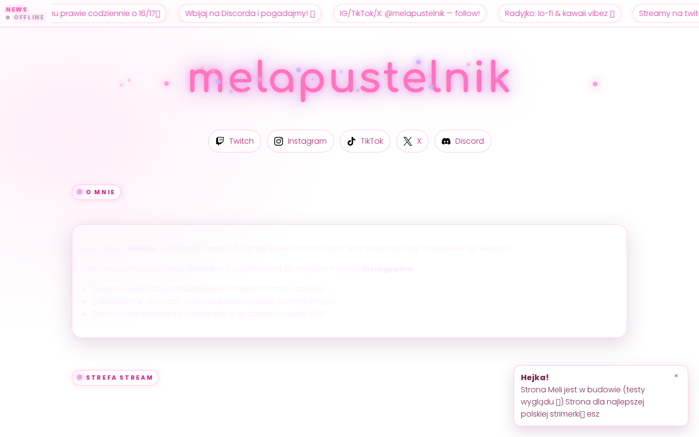 Podgląd pastelowej strony Melci Pustelnik